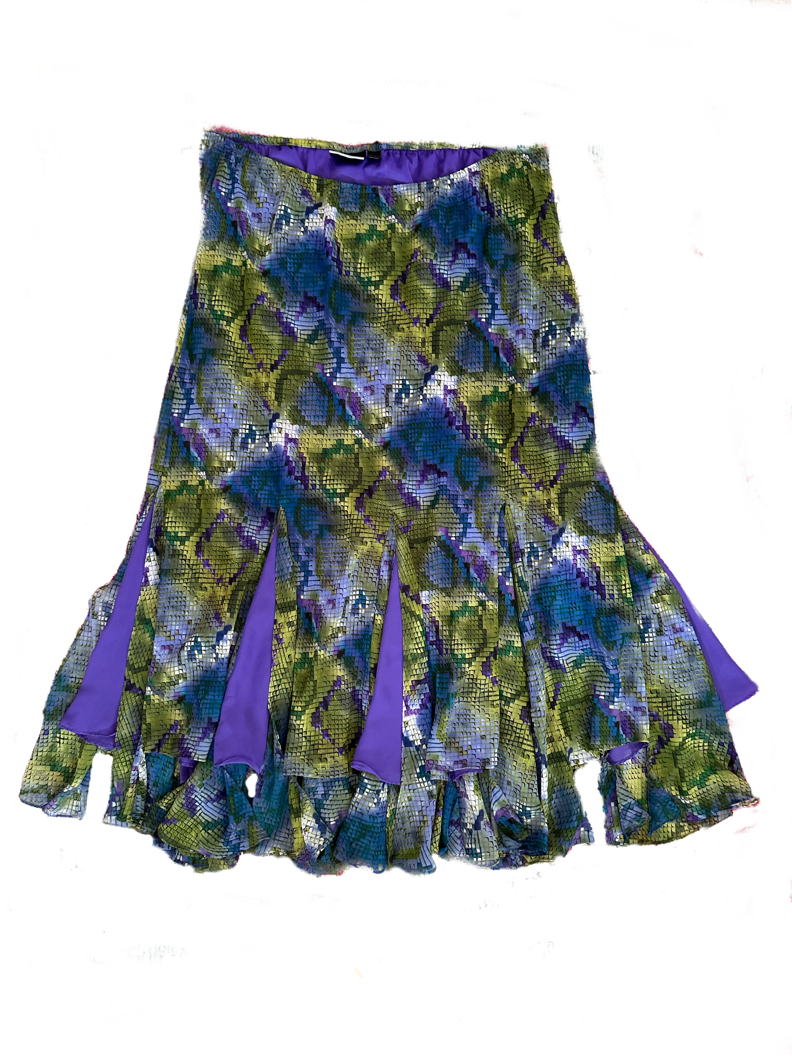 Snake Skin Purple Skirt